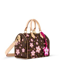 Alternative view of Louis Vuitton LV x TM Speedy Bandouliere 25 Top Handle Bag 9.8in/ 25cm Sakura Brown Gold Hardware For Women M14174
