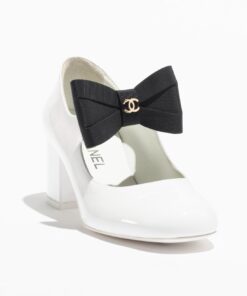 Alternative view of Chanel Mary Janes White And Black For Women- G45356 B15113 NT688