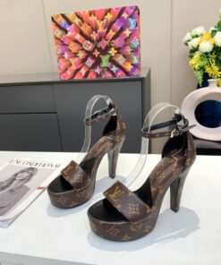 Louis Vuitton Afterglow Platform Sandal Brown For Women