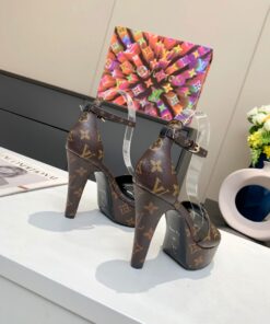 Alternative view of Louis Vuitton Afterglow Platform Sandal Brown For Women