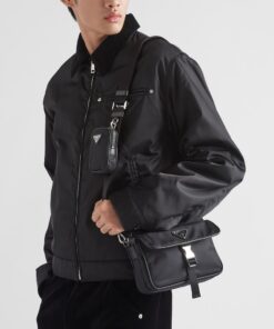 Alternative view of Prada Re-Nylon And Saffiano Leather Shoulder Bag Black For Men 8.7in/22cm 2VH133_2DMH_F0002_V_XMP