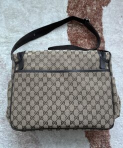 Gucci Original GG Baby Changing Bag Brown For Women, Women’s Bags 16.9in/43cm GG - Image 6