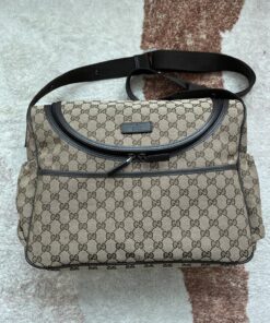 Gucci Original GG Baby Changing Bag Brown For Women, Women’s Bags 16.9in/43cm GG