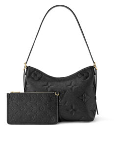 Louis Vuitton CarryAll PM Shoulder Bag 11.6in/ 29.5cm Black Gold Hardware For Women M46288 - Image 4