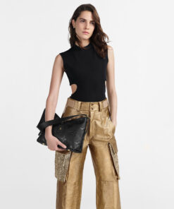 Alternative view of Louis Vuitton CarryAll PM Shoulder Bag 11.6in/ 29.5cm Black Gold Hardware For Women M46288
