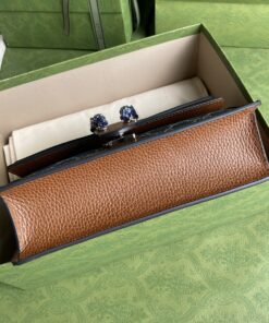 Gucci Dionysus Small Shoulder Bag Dark Blue And Ivory Eco Washed Organic GG Jacquard Deni For Women 11in/28cm 400249 2KQFN 4483 - Image 18