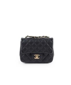 Alternative view of Chanel Classic Flap Bag Mini Crossbody 6.6in/ 17cm Black Gold Hardware For Women