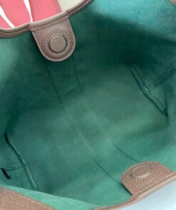 Gucci Giglio Small Tote Bag 9.8in/ 25cm ‎Beige/ Dark Brown Gold Hardware For Women 860845 AAF8L 2547 - Image 11