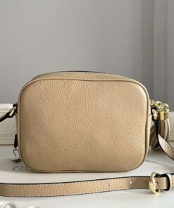 Gucci Soho Disco Small Crossbody Bag 8in/ 21cm Beige Gold Hardware For Women GG 308364 - Image 3