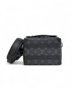 Louis Vuitton Handle Soft Trunk Monogram Eclipse For Men 8.5in/22cm