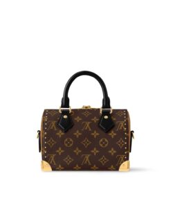 Louis Vuitton Speedy Trunk 20 Top Handle Bag 8.1in/ 20.5cm Monogram Canvas Gold Hardware For Women M13146 - Image 4