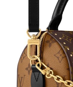 Louis Vuitton Speedy Trunk 20 Top Handle Bag 8.1in/ 20.5cm Monogram Canvas Gold Hardware For Women M13146 - Image 7