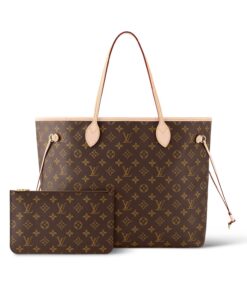 Louis Vuitton Neverfull GM Tote Bag 15.4in/ 39cm Beige Monogram Gold Hardware For Women M40990 - Image 10