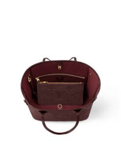 Louis Vuitton Neverfull MM Tote Bag 12.2in/ 31cm Wine Gold Hardware For Women M46599 - Image 5