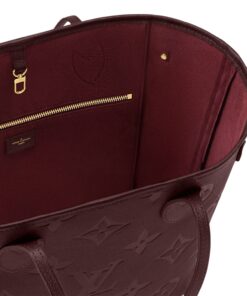 Louis Vuitton Neverfull MM Tote Bag 12.2in/ 31cm Wine Gold Hardware For Women M46599 - Image 6