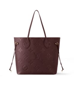 Louis Vuitton Neverfull MM Tote Bag 12.2in/ 31cm Wine Gold Hardware For Women M46599