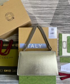 Gucci Dionysus Small Shoulder Bag 10in/ 25cm Silver Palladium Hardware For Women 499623 1TRBN 8173 - Image 4