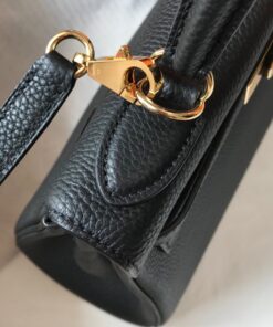 Hermes Kelly 28 Retourne Togo Black For Women 11in/28cm - Image 4