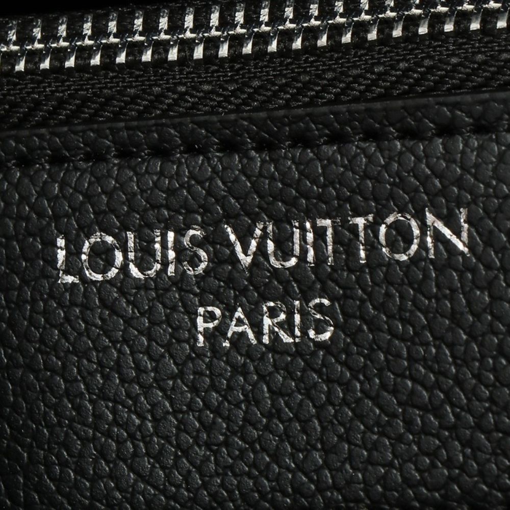 Louis Vuitton Flore Perforated Mahina Handle Bag Black 28cm M12139 - Image 7