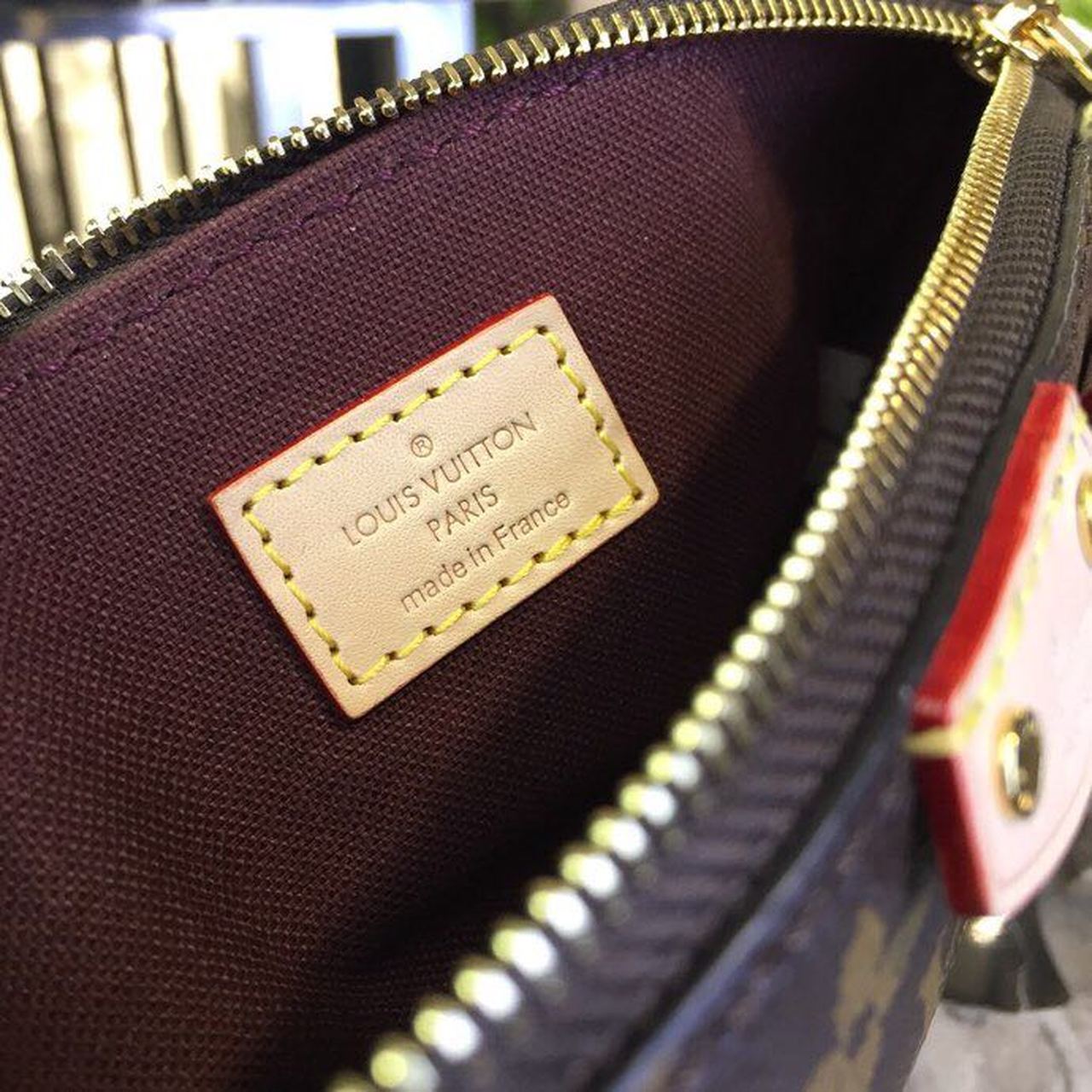 Louis Vuitton Turenne Nano Top Handle Bag 6.7in/ 17cm Brown Monogram Canvas Gold Hardware For Women M61253 - Image 6