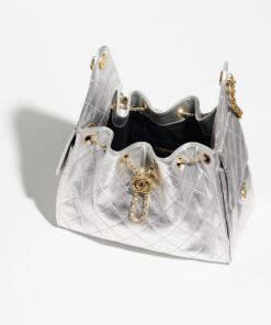Alternative view of Chanel 25 Small Shoulder Bag 10.2in/ 26cm Silvery Gold Hardware For Women AS5293 B20405 NZV67