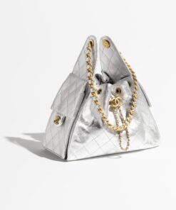 Chanel 25 Small Shoulder Bag 10.2in/ 26cm Silvery Gold Hardware For Women AS5293 B20405 NZV67 - Image 3