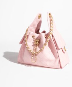 Chanel 25 Small Shoulder Bag 10.2in/ 26cm Light Pink Gold Hardware For Women AS5293 B20304 NAGEO - Image 3