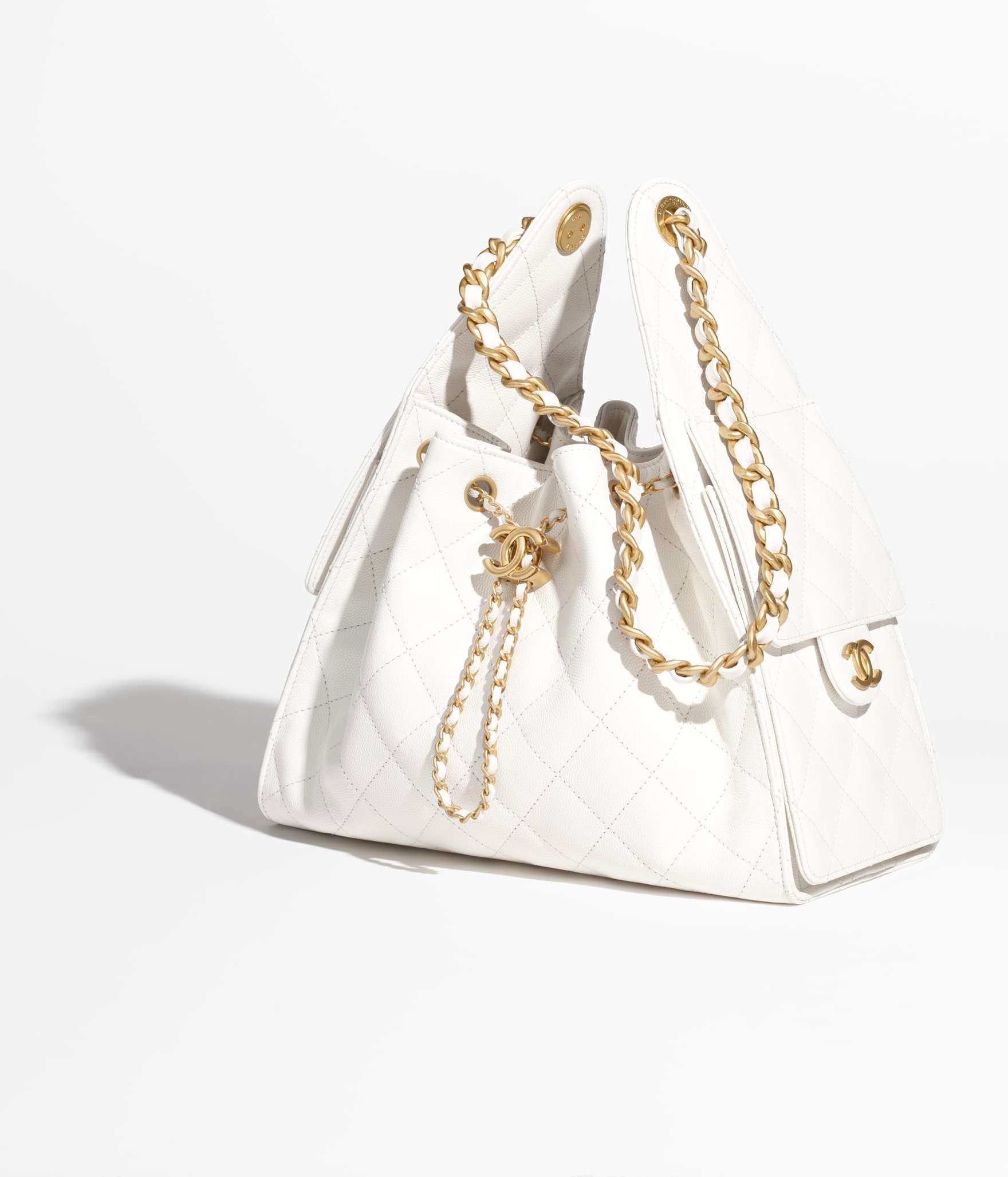 Chanel 25 Small Shoulder Bag 10.2in/ 26cm White Gold Hardware For Women AS5293 B20304 10601 - Image 3
