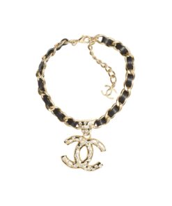 Chanel Necklace Gold And Black For Women ABE135 B17815 NZL78