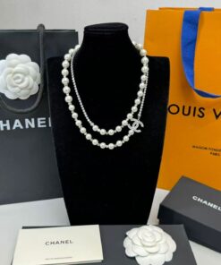 Alternative view of Chanel Long Necklace Silver For Women – ABG212-B21704-U2865
