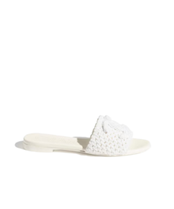 Chanel Mules Sandals White For Women G45516 B16073 NW158