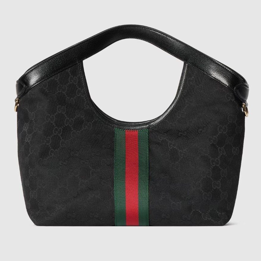 Gucci Giglio Small Tote Bag 9.8in/25cm Black Gold Hardware For Women 860845 FAFWA 1053 - Image 6