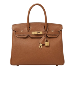 Hermes Birkin Top Handle Bag 12in/ 30cm Brown Togo Gold Hardware Bag For Women