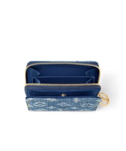 Louis Vuitton Lou Wallet Blue For Women 4.5in/11.5cm M83160 - Image 4