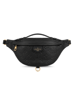 Louis Vuitton Bumbag 14.5in/ 37cm Black Monogram Empreinte Gold Hardware For Women M44812