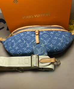 Louis Vuitton High Rise Blue Denim Bag For Women 15in/38cm M46837 - Image 4