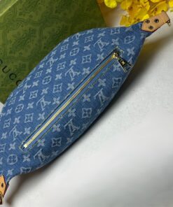 Louis Vuitton High Rise Blue Denim Bag For Women 15in/38cm M46837 - Image 5