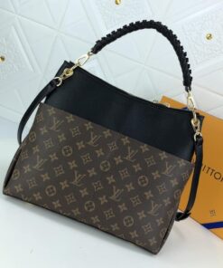 Louis Vuitton Maida Hobo Bag 12.6in/ 32cm Brown/ Black Monogram Gold Hardware For Women - Image 5
