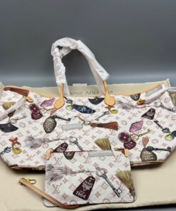 Louis Vuitton Neverfull GM Tote Bag 15.4in/ 39cm Getaway Gold Hardware For Women M29449 - Image 6