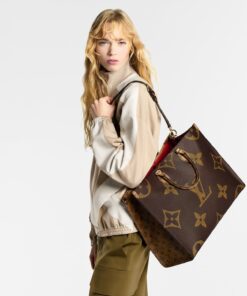 Alternative view of Louis Vuitton OnTheGo Voyage Tote Bag 16.9in/ 43cm Brown Monogram Reverse Gold Hardware For Women M46823