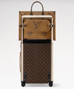 Louis Vuitton OnTheGo Voyage Tote Bag 16.9in/ 43cm Brown Monogram Reverse Gold Hardware For Women M46823 - Image 4