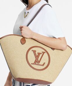 Louis Vuitton Saint Jacques Raffia Brown For Women 22.4in/57cm M59963 - Image 3