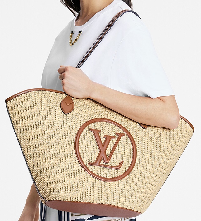 Louis Vuitton Saint Jacques Raffia Brown For Women 22.4in/57cm M59963 - Image 3
