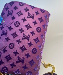 Louis Vuitton Speedy Bandouliere 25 Top Handle Bag 9.8in/ 25cm Purple Gold Hardware For Women - Image 5