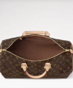Louis Vuitton Speedy Bandouliere 40 Top Handle Bag 15.7in/ 40cm Brown Monogram Gold Hardware For Women M46982 - Image 5