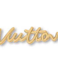 Louis Vuitton LV Script Chain Bag Charm Gold Hardware For Women M03473 - Image 3