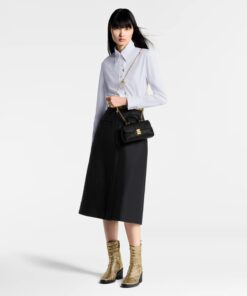 Alternative view of Louis Vuitton Nano Madeleine Top Handle Bag 8.3in/ 21cm Black Monogram Empreinte Gold Hardware M12144