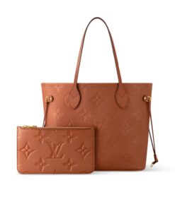Louis Vuitton Neverfull MM Tote Bag 12.2in/ 31cm Cognac Gold Hardware For Women M12605 - Image 5