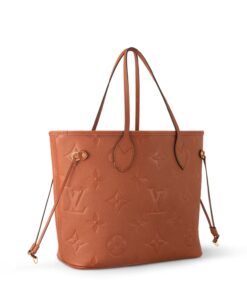 Louis Vuitton Neverfull MM Tote Bag 12.2in/ 31cm Cognac Gold Hardware For Women M12605 - Image 6