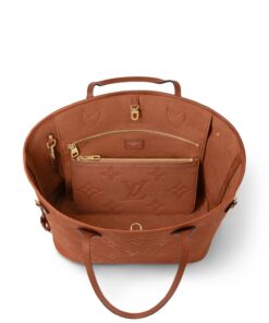 Louis Vuitton Neverfull MM Tote Bag 12.2in/ 31cm Cognac Gold Hardware For Women M12605 - Image 7